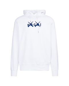 Sacai x Kaws white hoodie