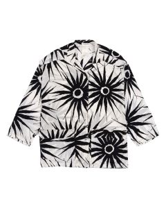 Gianni Versace abstract floral button-up shirt