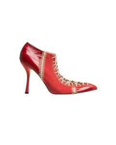 Gianni Versace pointed toe lace-up heels