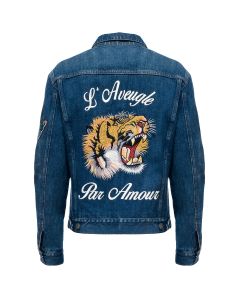 Gucci "L'Aveugle Par Amour" tiger denim jacket