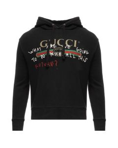 Gucci Coco Capitán "What are we going to do with all this future?" black hoodie