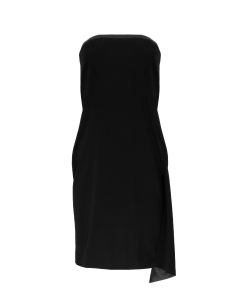 Gucci leather-trim dress