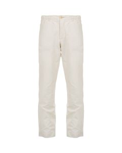 Helmut Lang waist loop white chino pants