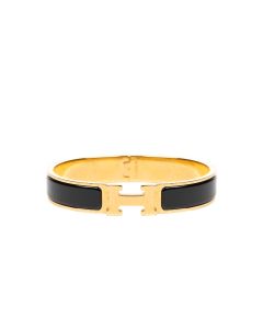 Hermes "Clic H" gold bracelet