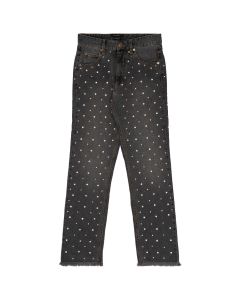 Isabel Marant Ulano Swarovski crystal-embellished denim pants