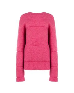 Jacquemus panelled oversized pink sweater