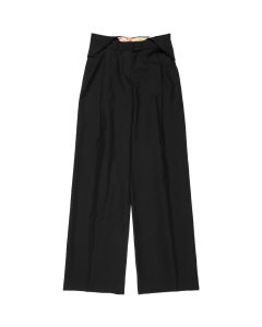 Kenzo button-up appliqué laine pants
