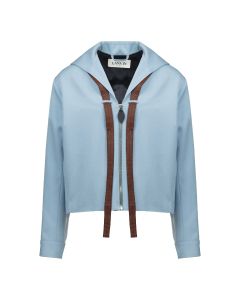 Lanvin draped collar short jacket