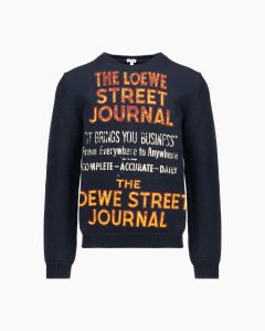 Loewe "street journal" print pullover sweater