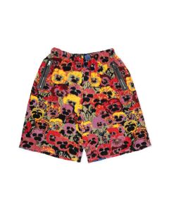 Loewe x Joe Brainard Pansies floral fleece shorts