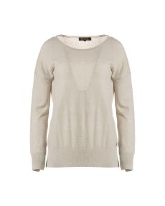 Loro Piana Boat collar silk-blend crewneck sweater