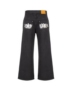 Louis Vuitton graffiti pocket jeans