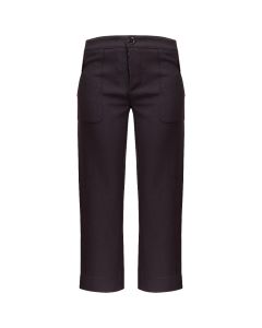 Marni Aubergine laine cropped pants