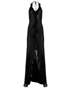 MISBHV 1-OF-1 single-shoulder ruched black dress
