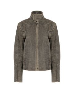 MISBHV faux-suede cracked biker jacket