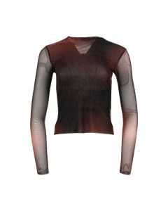 MISBHV Typewriter long sleeve mesh t-shirt