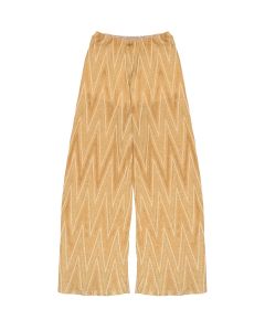 Missoni Palazzo gold metallic flared pants - XS
