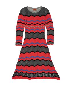 Missoni zigzag viscose full dress