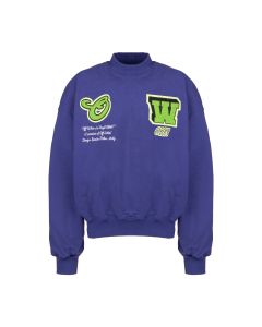 Off-White Hammer purple crewneck sweatshirt