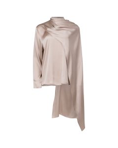 Magda Butrym cape-effect silk blouse