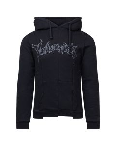 Vetements reconstructed metal-logo hoodie