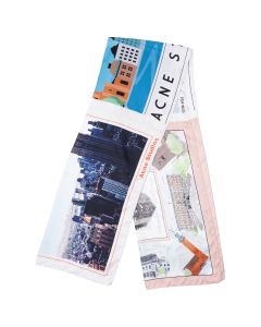 Acne Studios New York & Stockholm patchwork silk scarf