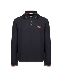 Prada 2003 "Luna Rossa" polo collar long sleeve t-shirt