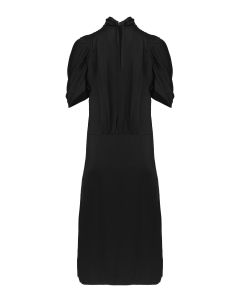 Prada pleated viscose shift dress