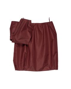 Prada Taffetta bubble burgundy mini skirt