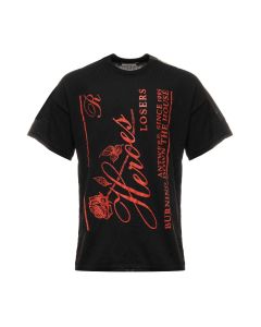 Raf Simons x Templa "Heroes and losers" oversized knitted t-shirt