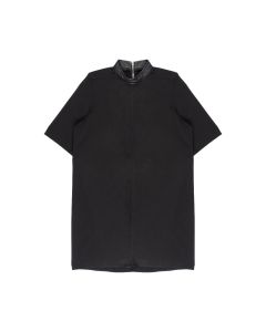 Rick Owens "FAUN"  leather collar pull-over tunic shirt 