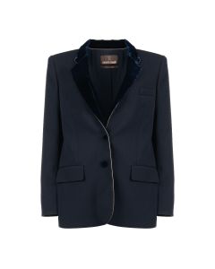 Roberto Cavalli velvet lapels blazer jacket