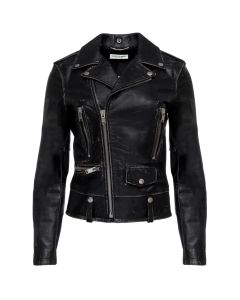 Saint Laurent "Surf Sound" L01 distressed leather biker jacket