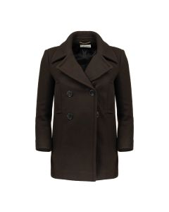 Saint Laurent Caban double-breasted laine coat