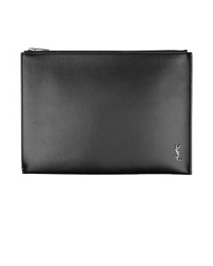 Saint Laurent Cassandre Nero clutch bag