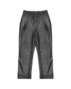 Saint Laurent lamb leather black pants