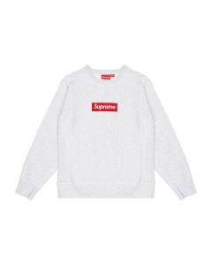 Supreme Box logo heather grey crewneck sweatshirt