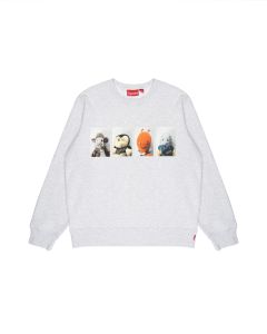 Supreme x Mike Kelly "AhhYouth!" heather grey crewneck sweatshirt