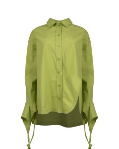 The Attico Silvya poplin mini button-up dress