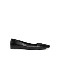 Toteme "The Gathered" leather ballet flat shoes