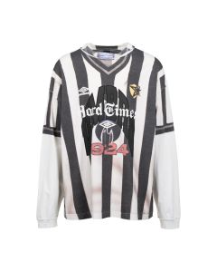 Umbro x Slam Jam Censored inside-out long sleeve t-shirt