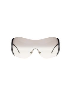 Versace shield onyx black sunglasses