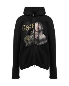 Vetements Kiss/Titanic split zip-up sweatshirt