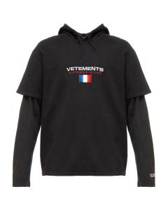 Vetements Flag double layered hoodie