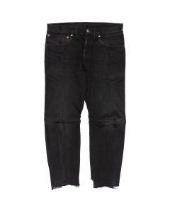 Vetements Levi's Strauss reconstructed black wash straight denim pants