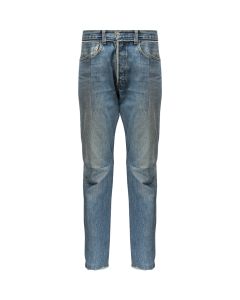 Vetements Levi's Strauss reconstructed light wash straight denim pants