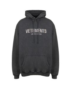 Vetements Limited Edition Crystal logo oversized hoodie