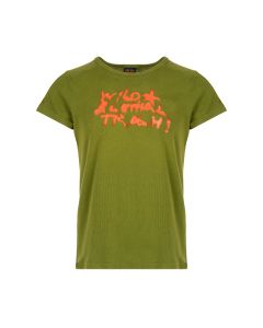 Walter Van Beirendonck Wild Lethal Thrash olive t-shirt