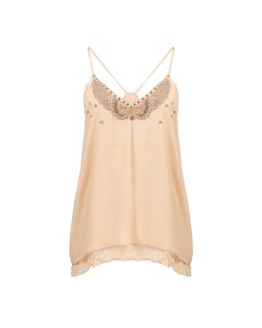 Zadig & Voltaire rhinestones-embellished viscose top