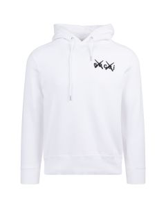 Sacai x Kaws white hoodie